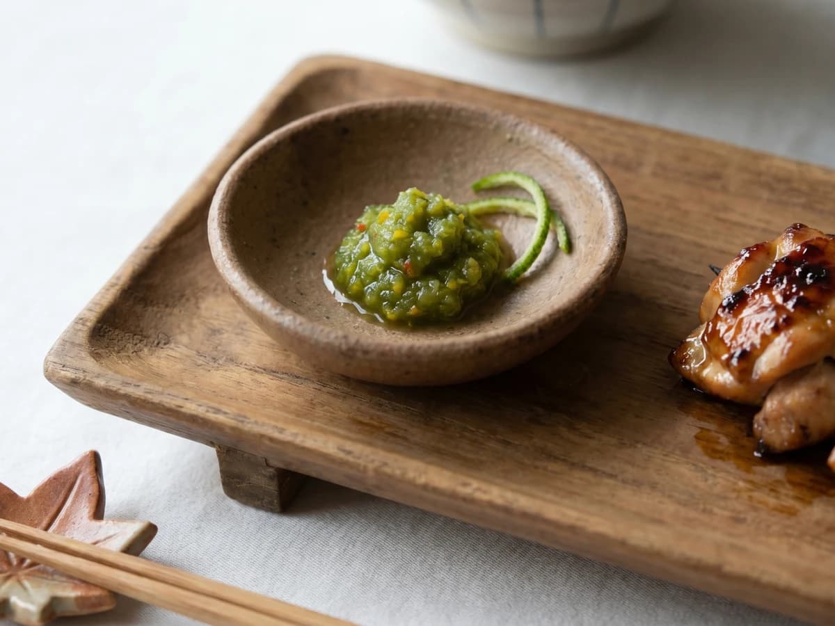 Yuzu Koshō (柚子胡椒, yuzu chili paste) - Chef Takumi