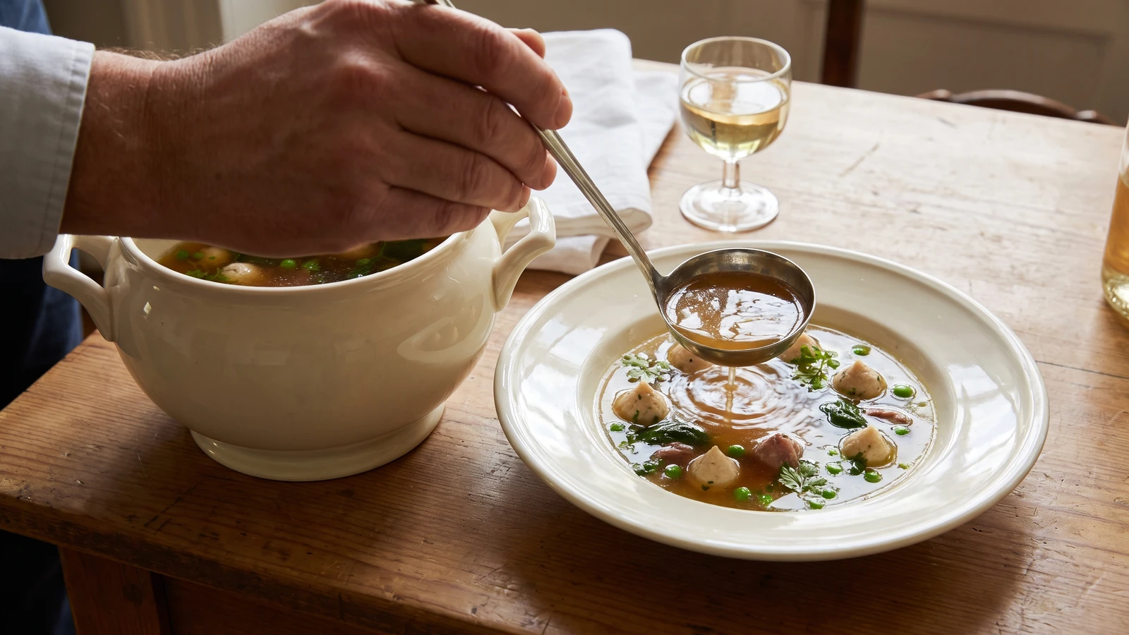 Consommé Florentine
