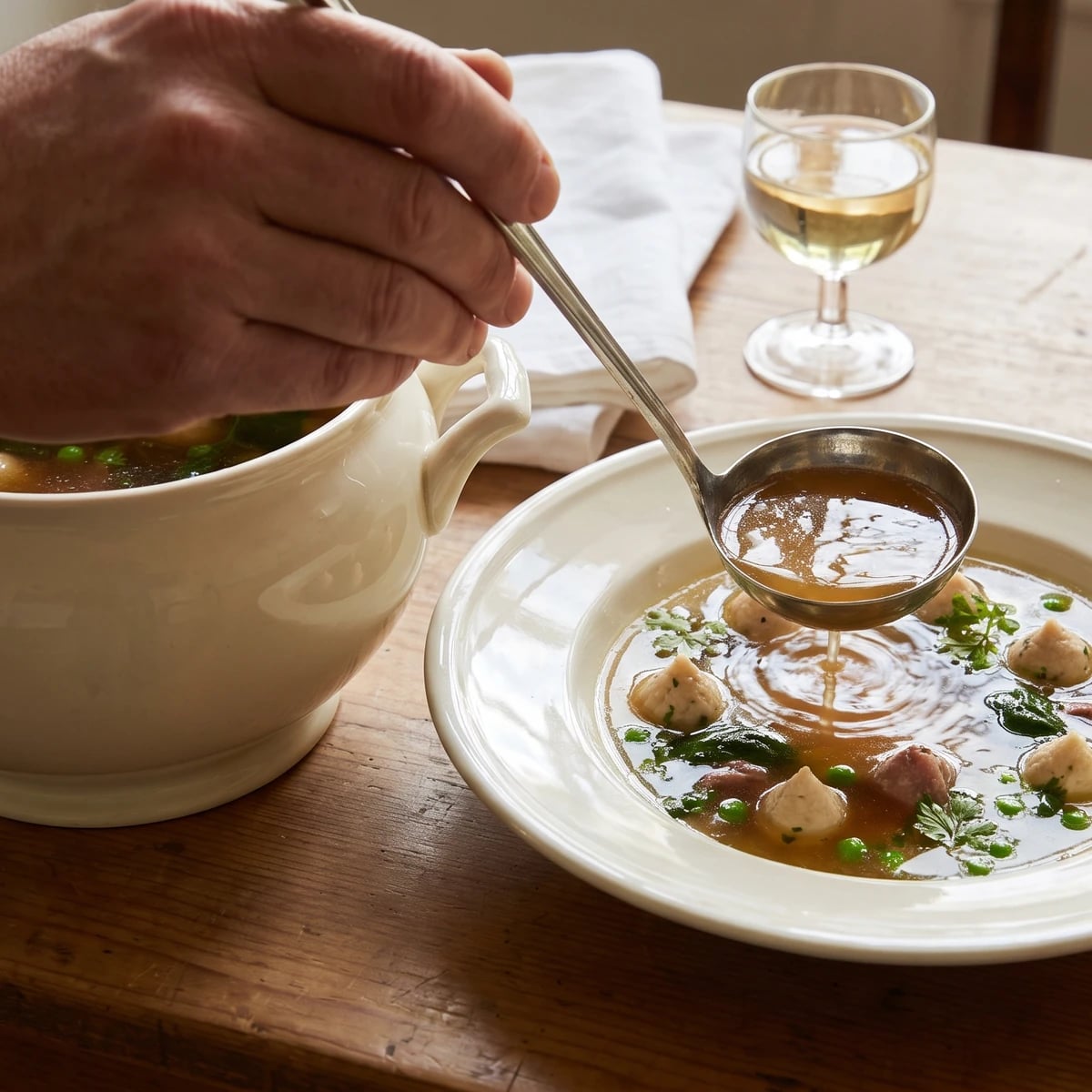 Consommé Florentine