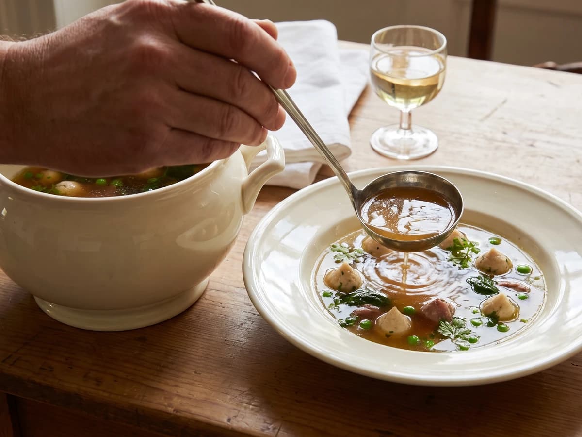 Consommé Florentine - Chef Juliette