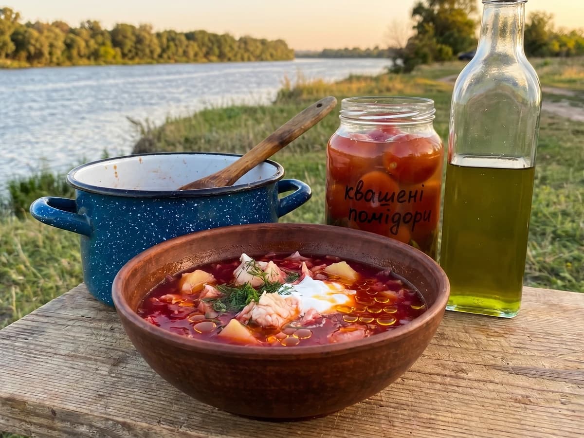 Pivdennyi Rybnyi Borshch (південний рибний борщ, southern fish borshch) - Chef Lesia