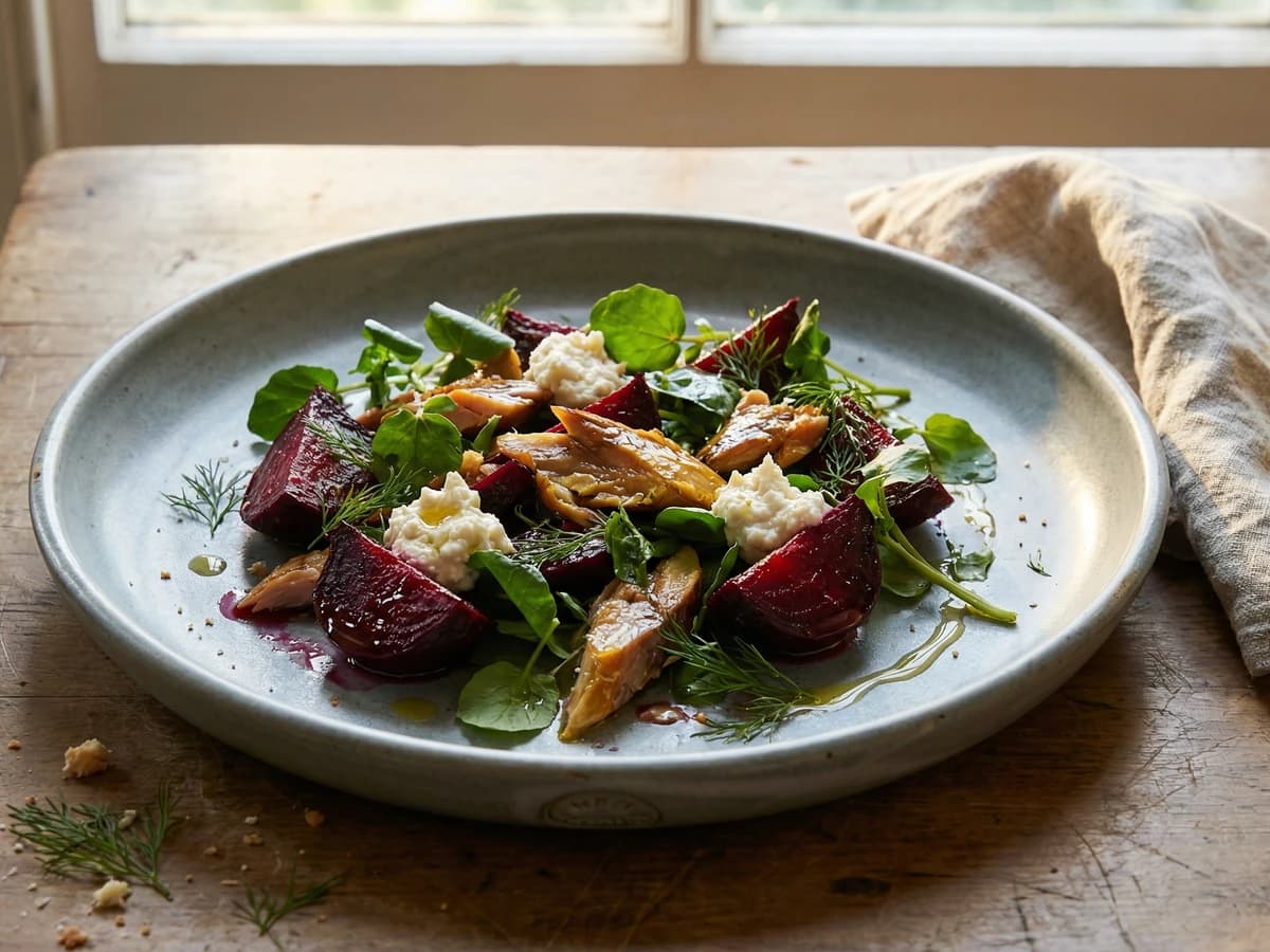 Smoked Mackerel, Beetroot and Horseradish Salad - Chef Thomas
