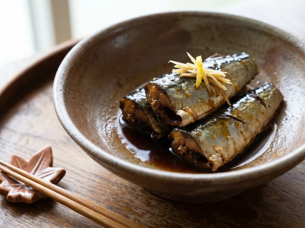 Sweet-Simmered Saury (秋刀魚の甘露煮, Sanma no Kanroni) - Chef Takumi