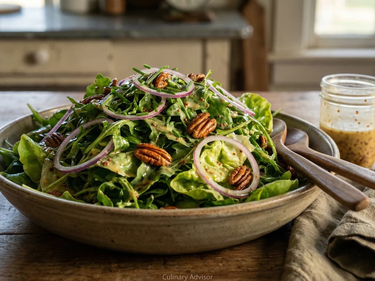 Mixed Greens with Creole Mustard Vinaigrette - Chef Remy
