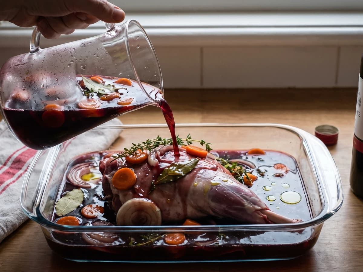 Marinade with Red Wine for Mutton - Chef Juliette