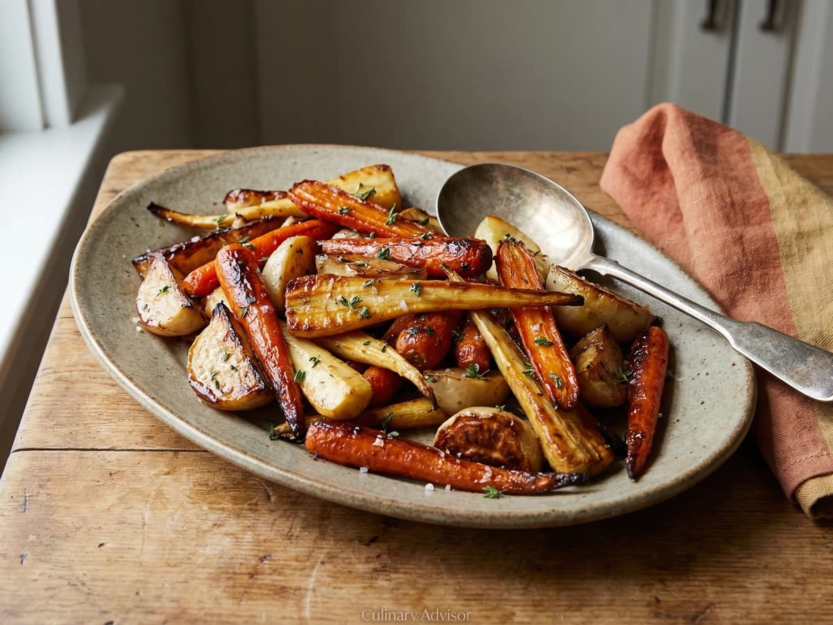 Vermont Maple Roasted Root Vegetables - Chef Dean