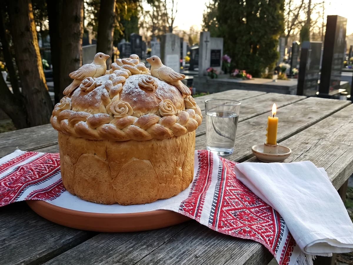 Pomana (помана, memorial standing bread) - Chef Lesia
