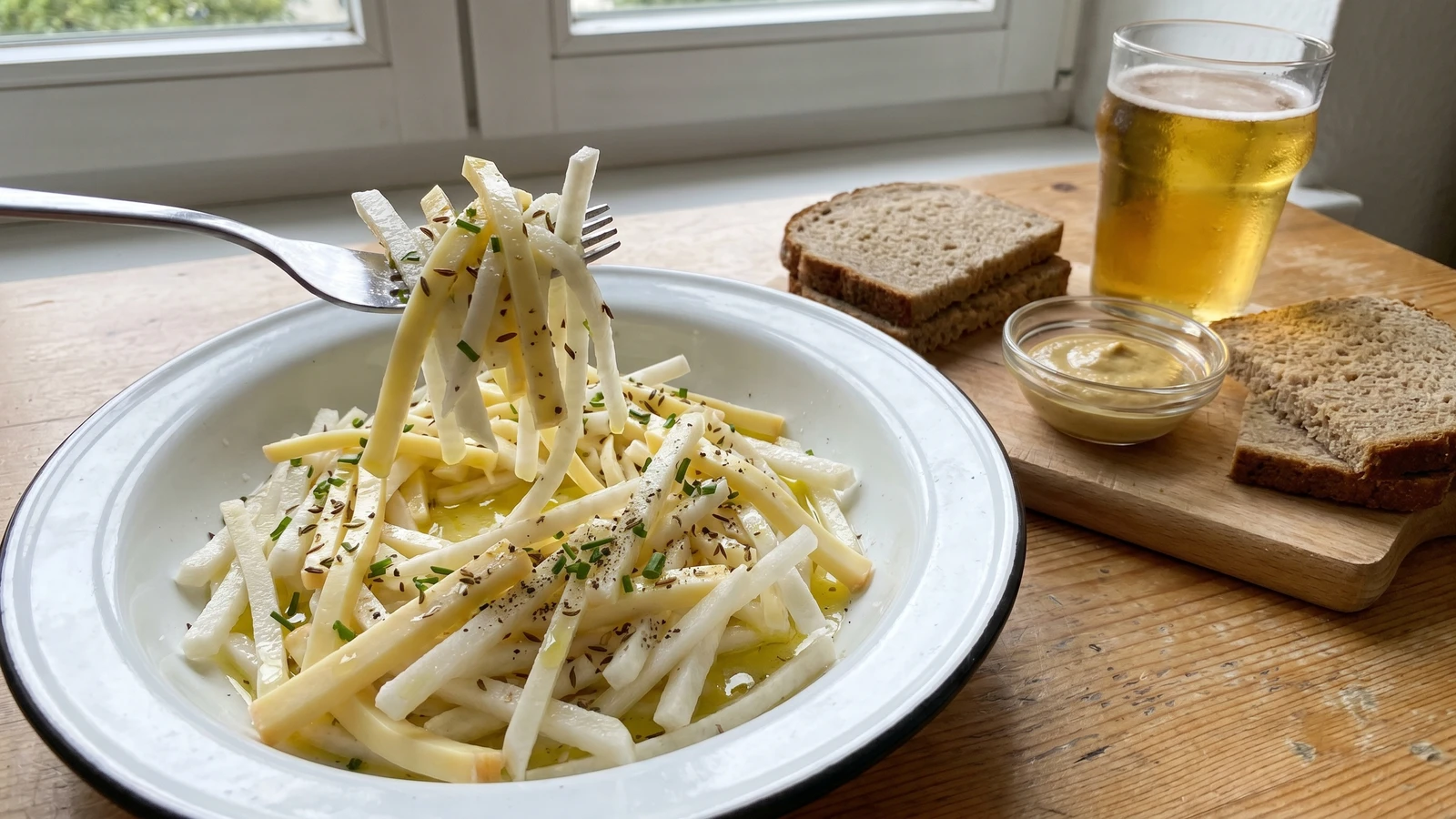 Käse-Rettich-Salat