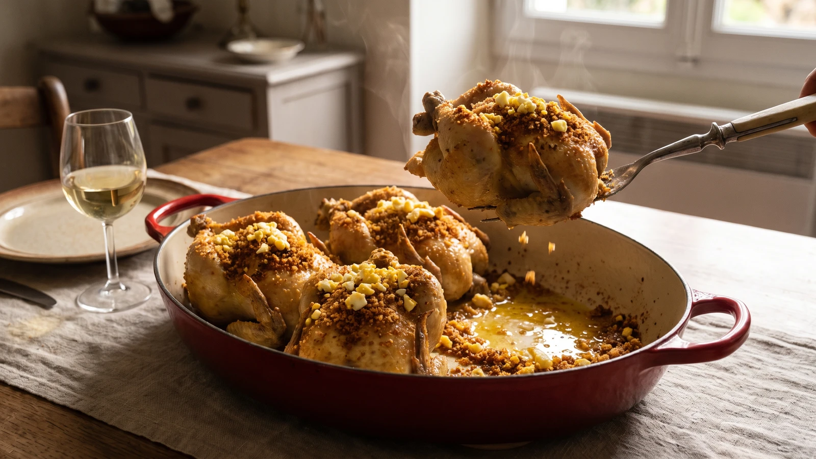 Poussins à la Polonaise