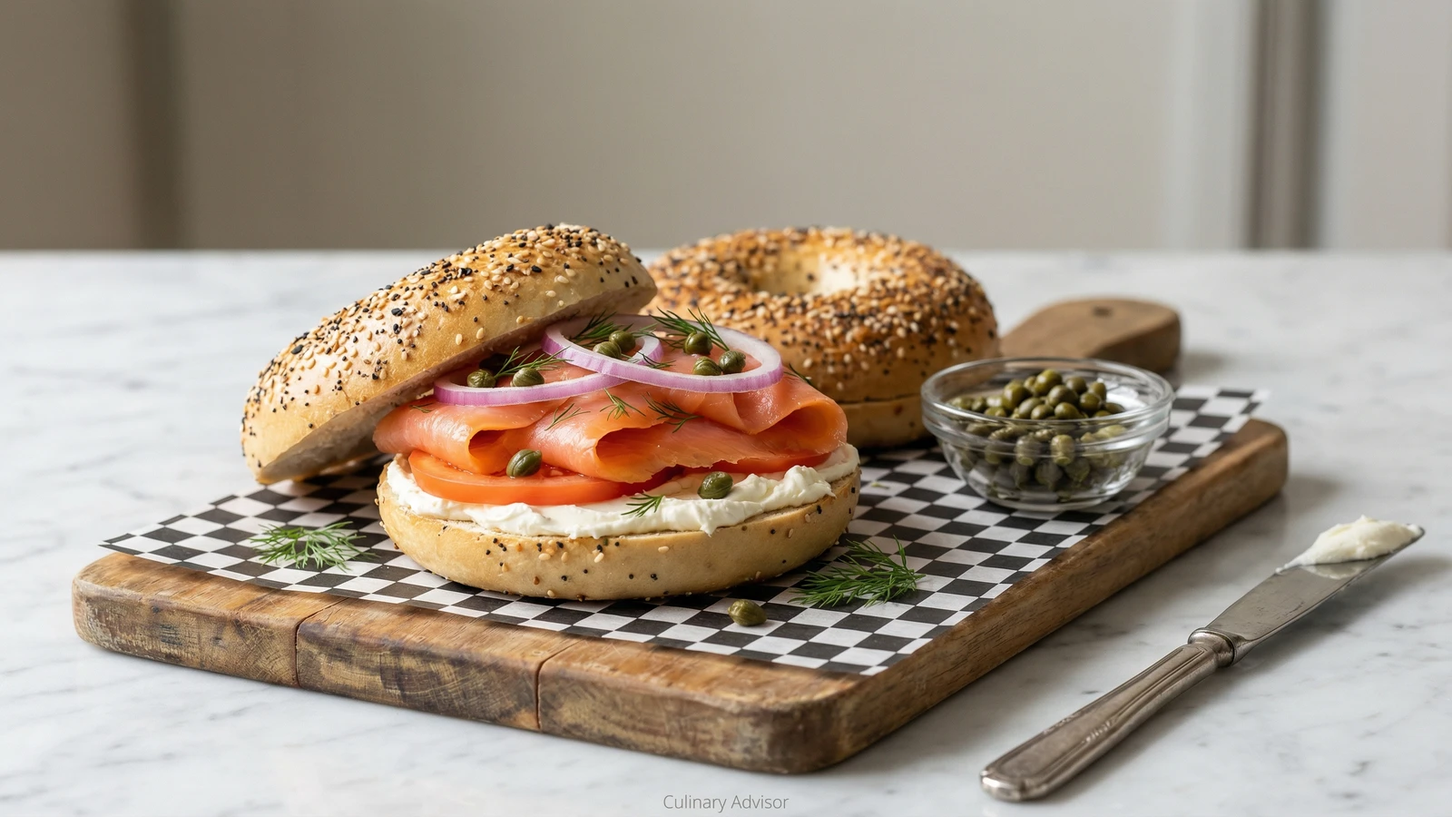 Bagel with Lox and Cream Cheese