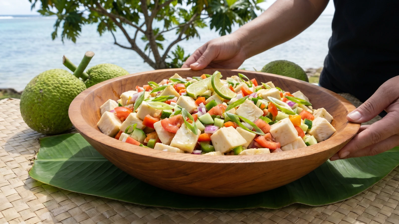 Kuru Salad (Cook Islands Breadfruit Salad)
