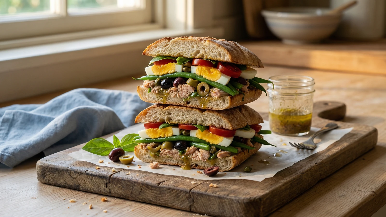 Nicoise Salad Sandwich