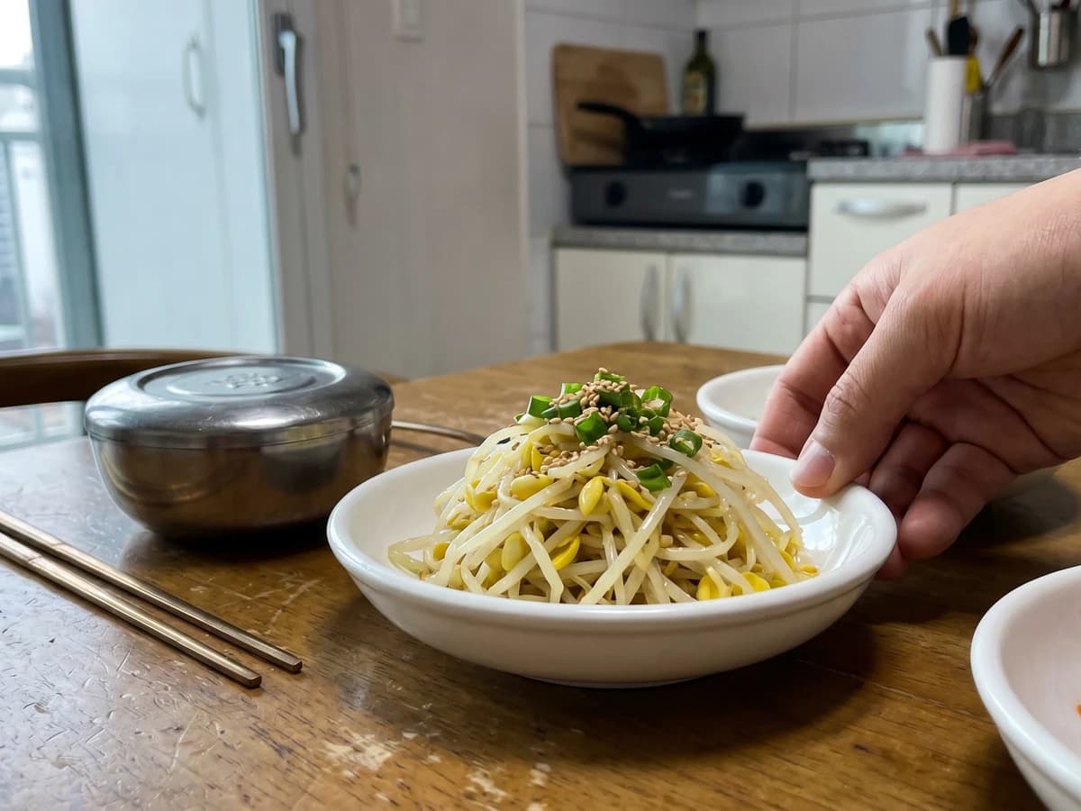 Kongnamul-muchim (Seasoned Soybean Sprouts) - Chef Jeong-sun