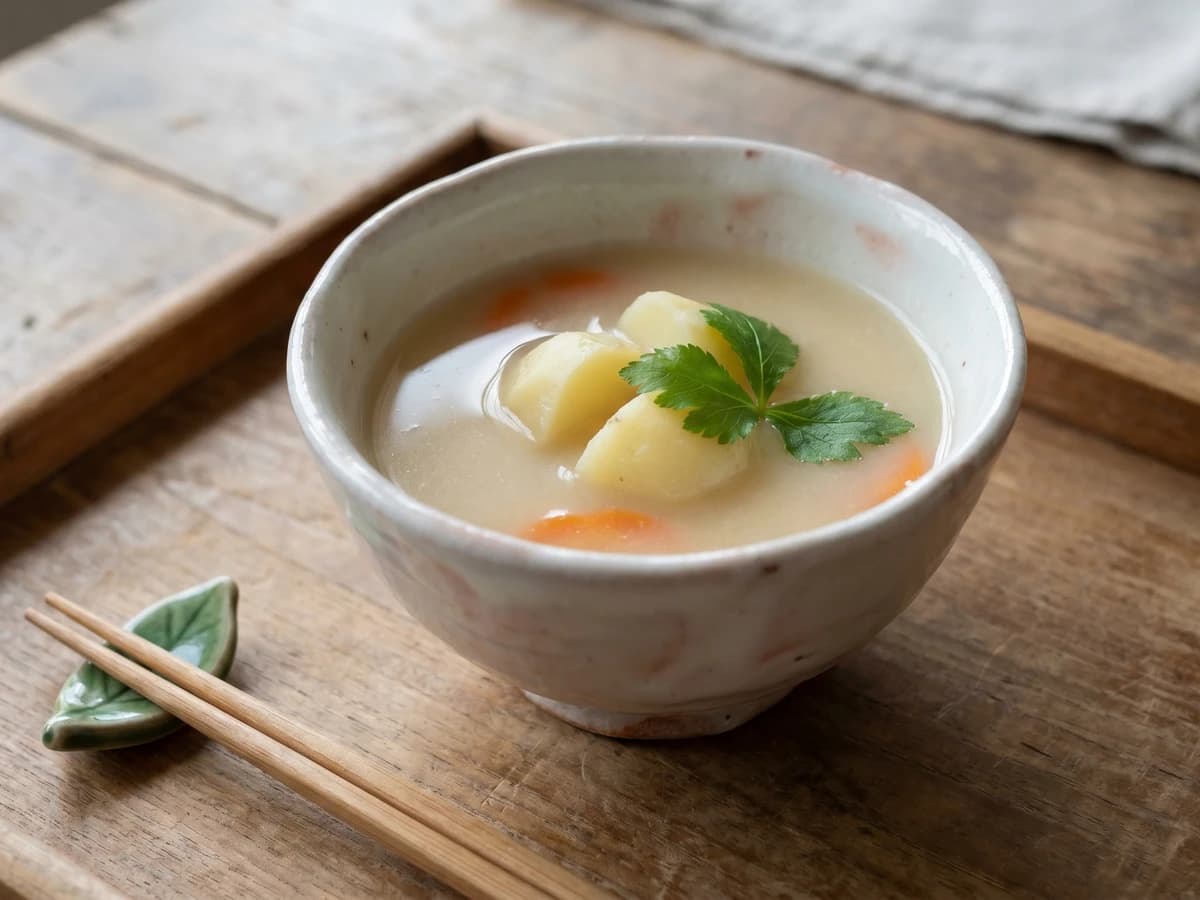 Saikyō White Miso Soup (西京白味噌汁, Saikyō Shiro Miso Shiru) - Chef Takumi