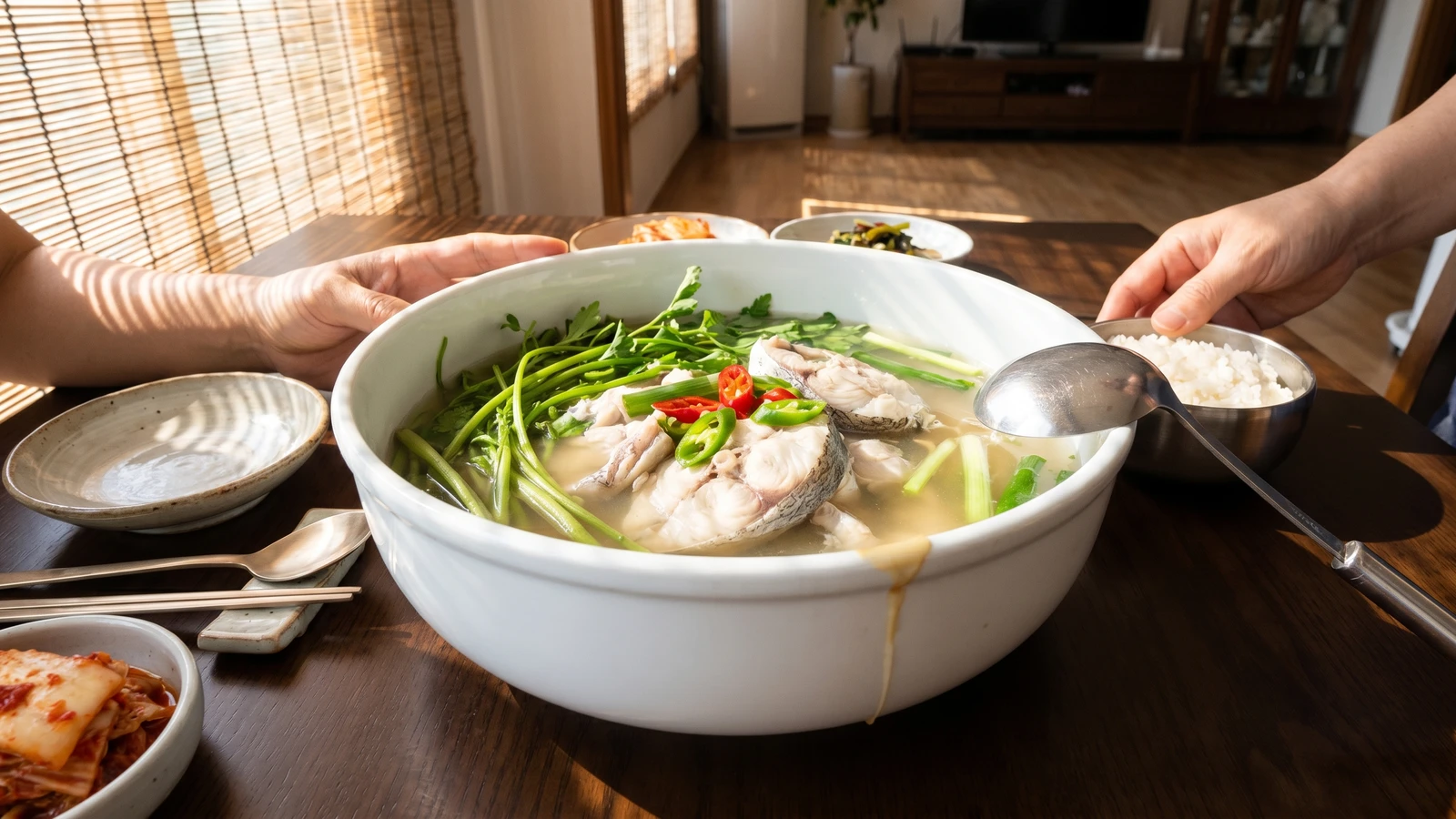 Mineo-tang (민어탕, Croaker Soup)