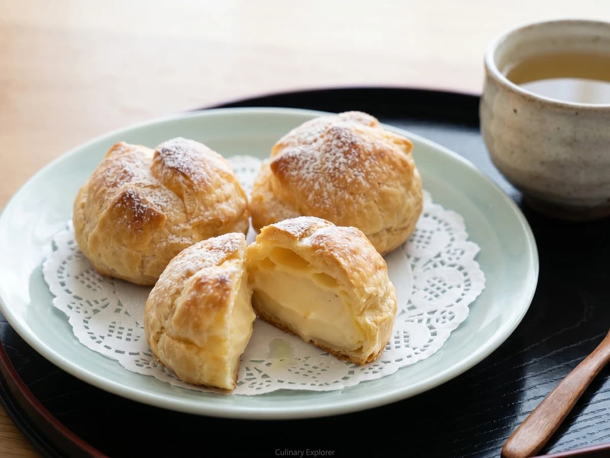 Pie-Wrapped Cream Puff (パイシュー, Pai Shū) - Chef Takumi