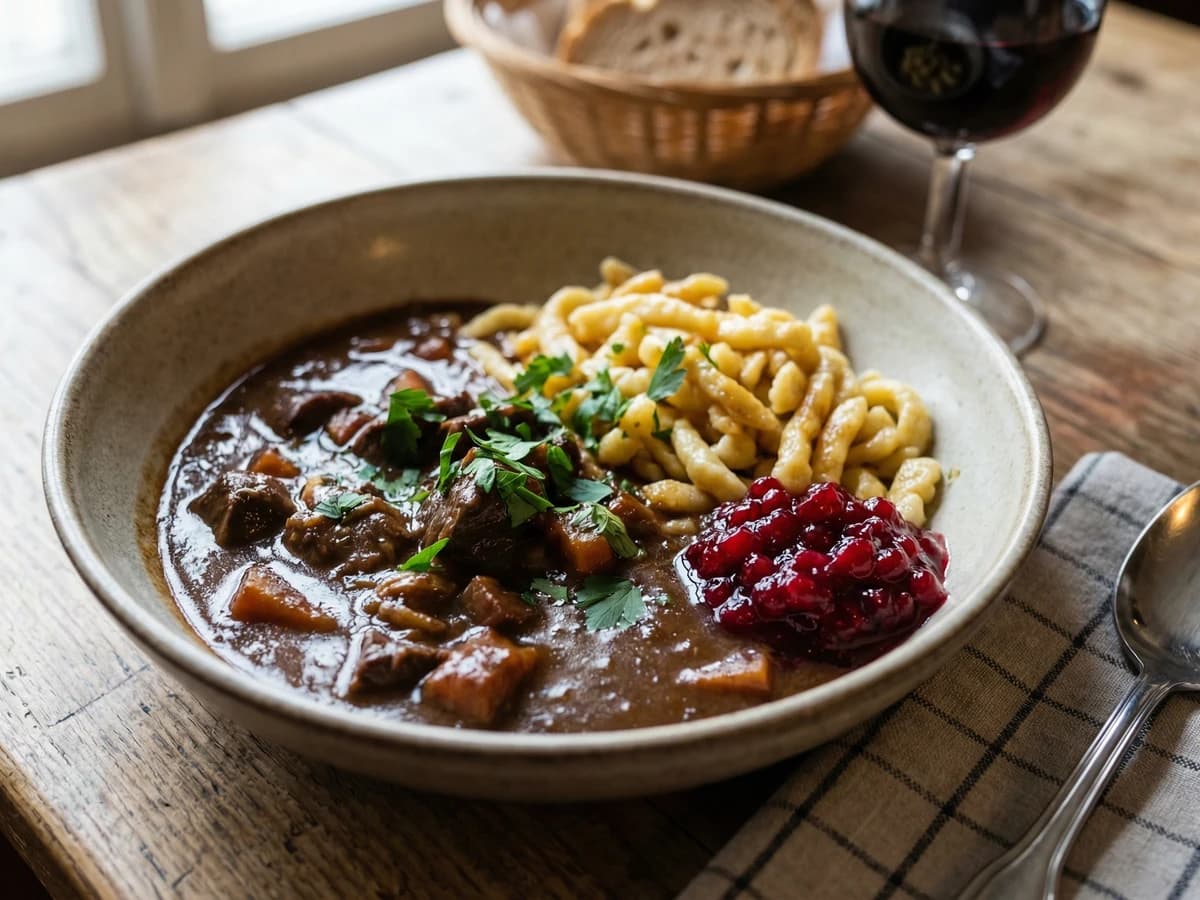 Rehragout mit Preiselbeeren - Chef Elsa