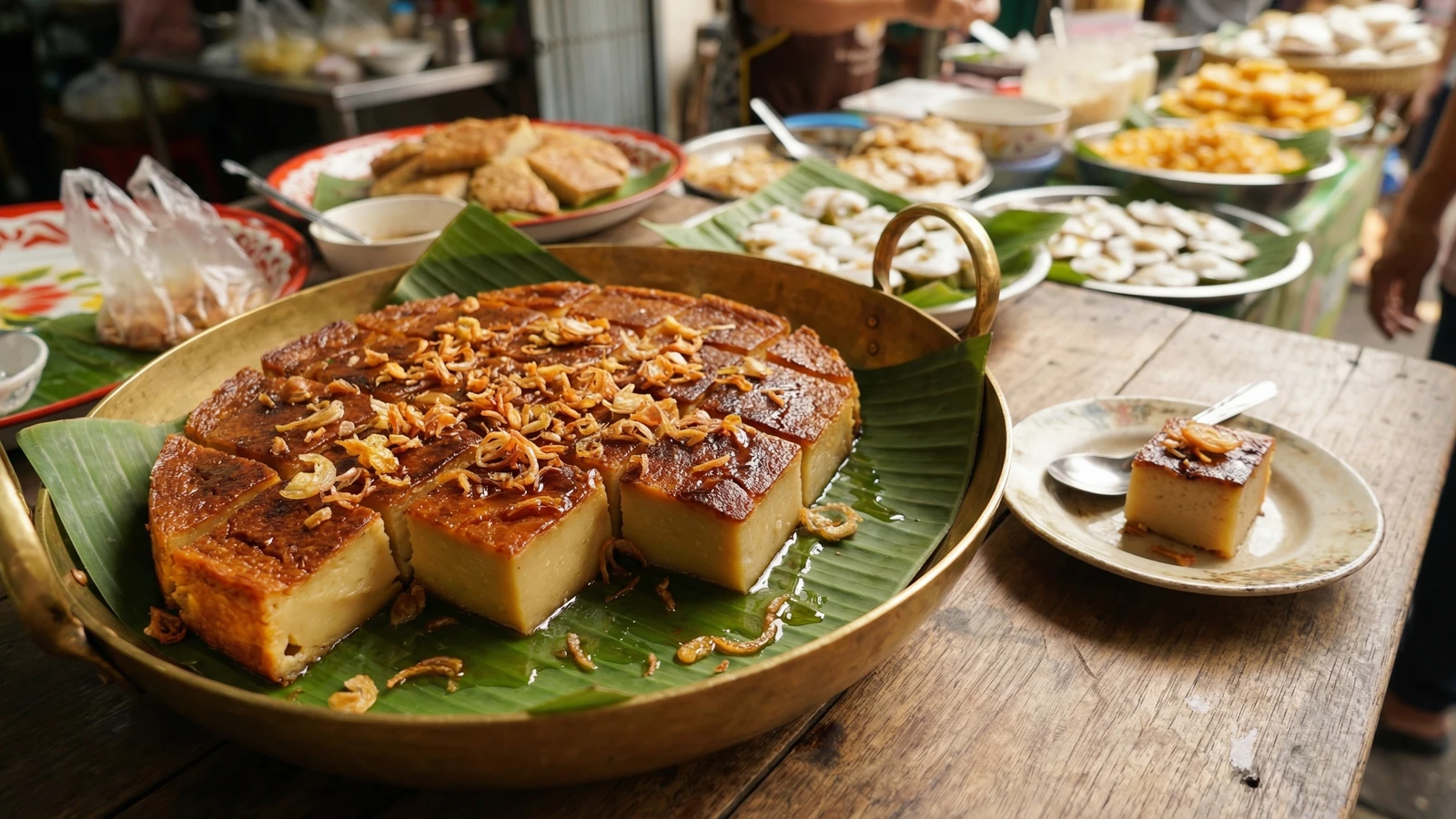 Baked Mung Bean Custard (Khanom Mo Kaeng)