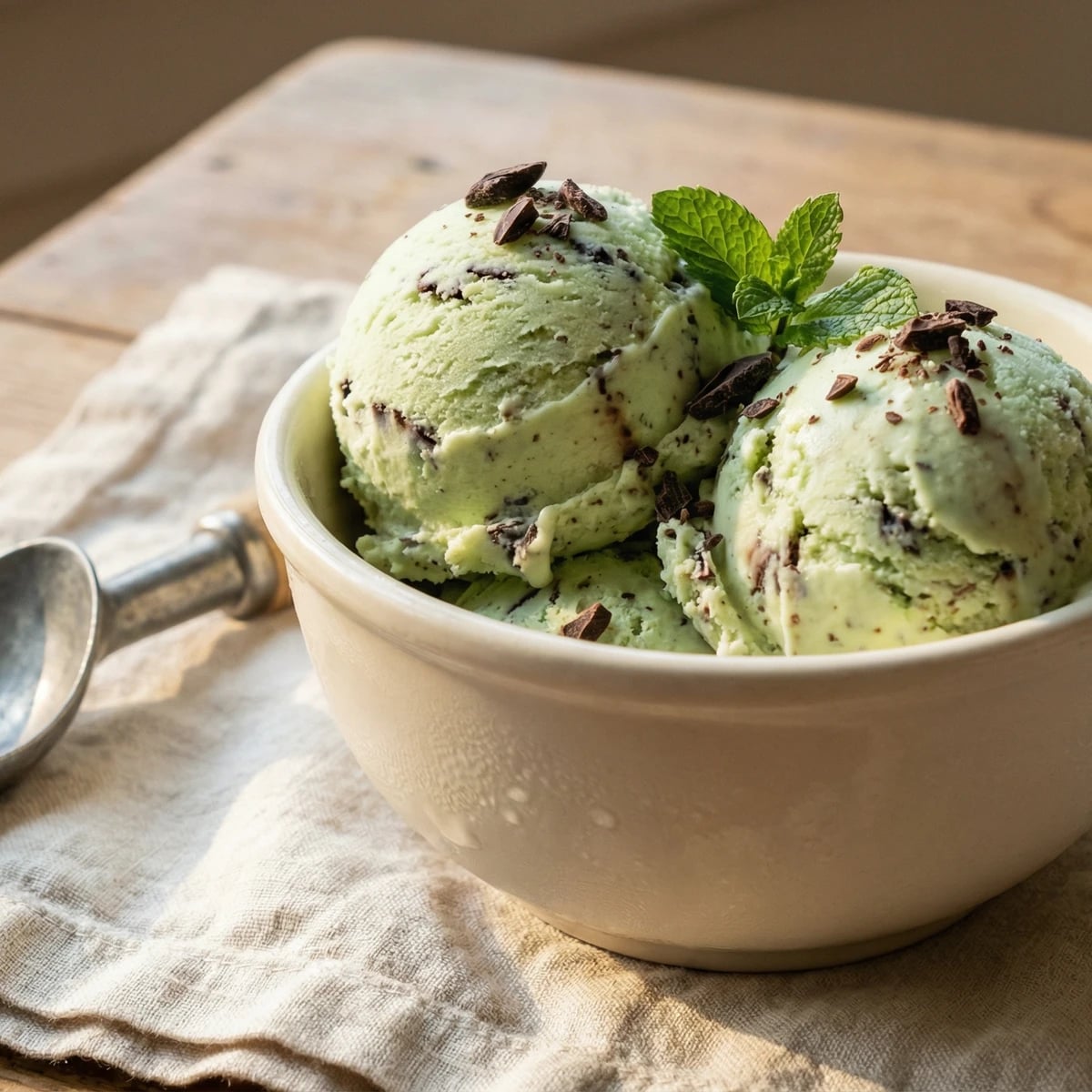 Garden Mint Chip Ice Cream