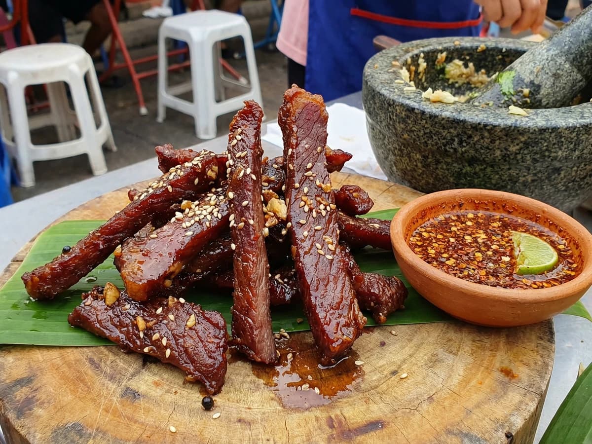Sun-Dried Beef (Nua Daet Diew) - Chef Fai