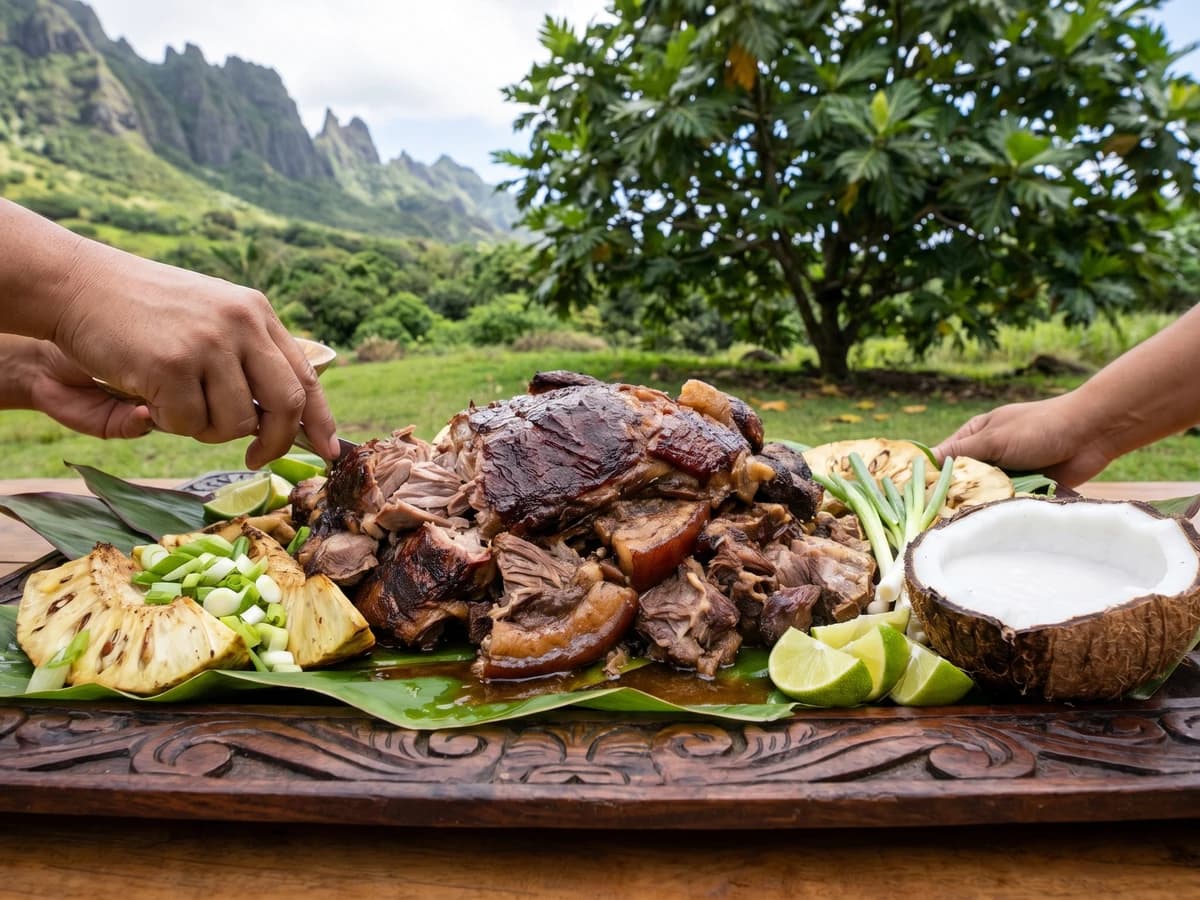 Puaʻa Vao (Marquesan Roasted Wild Boar) - Chef Makoa