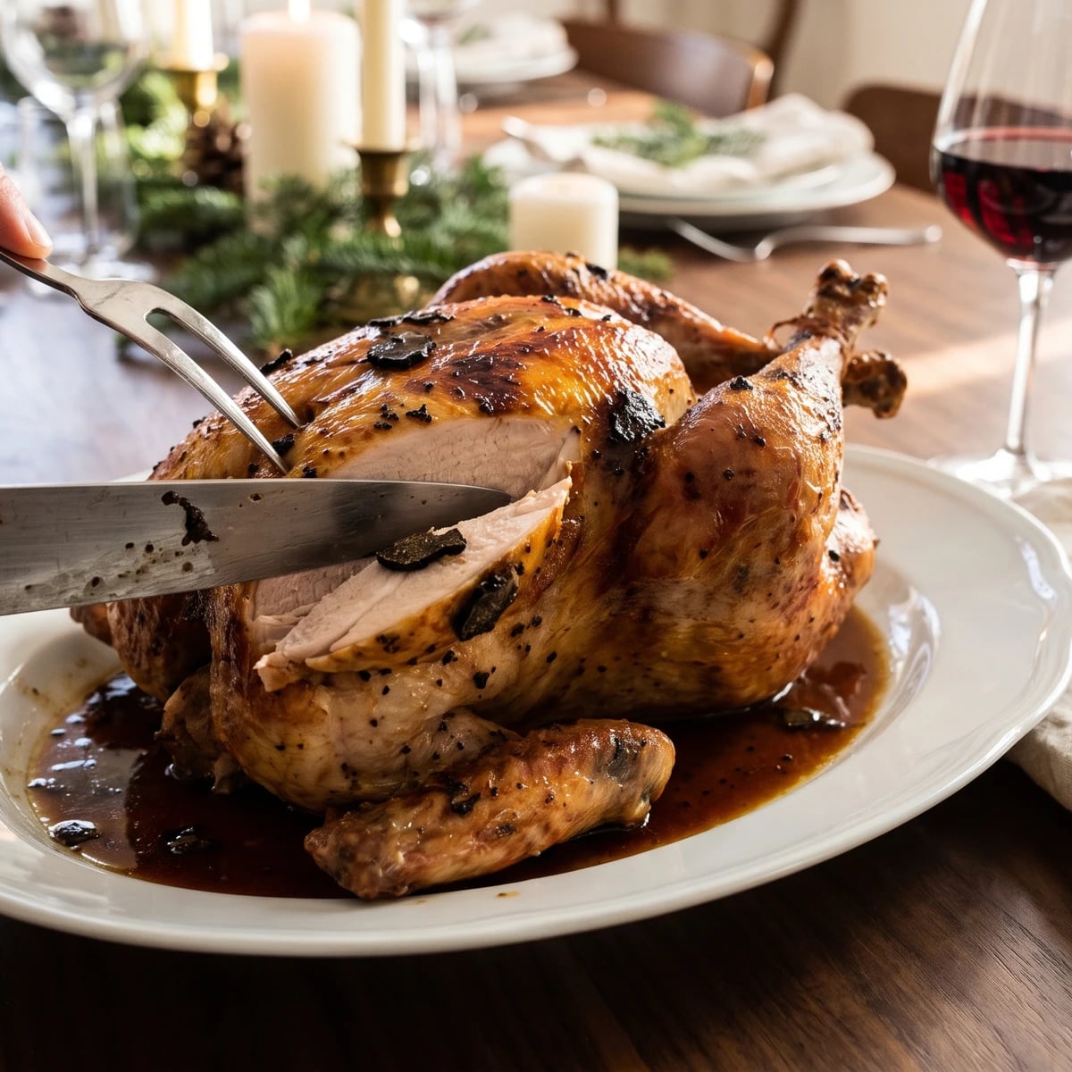 Truffled Young Turkey