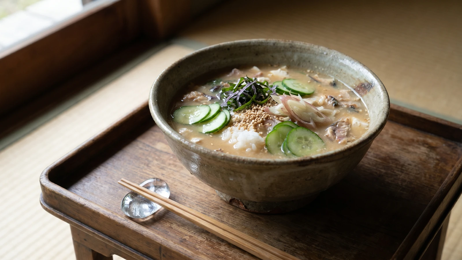 Miyazaki Chilled Miso Over Rice (冷や汁, Hiyajiru)