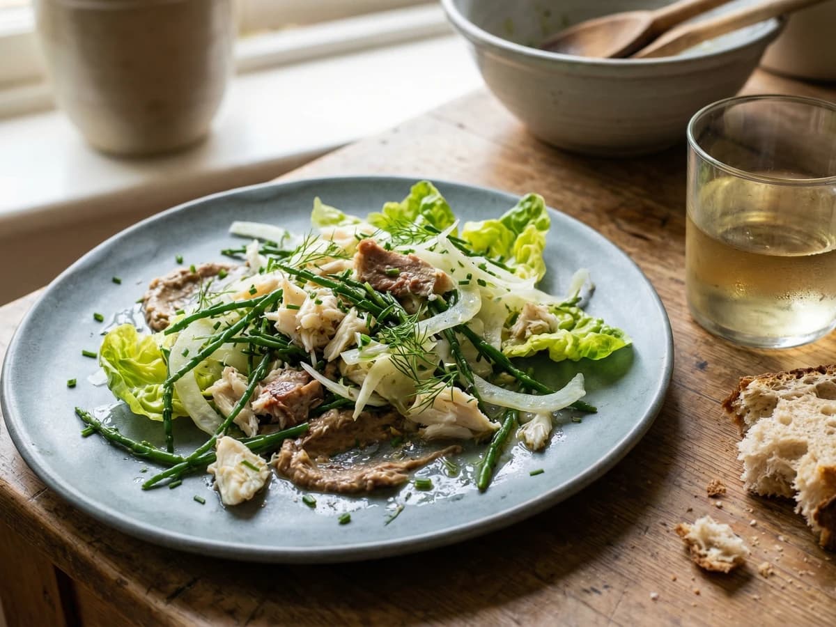 Dressed Crab with Samphire and Fennel - Chef Thomas