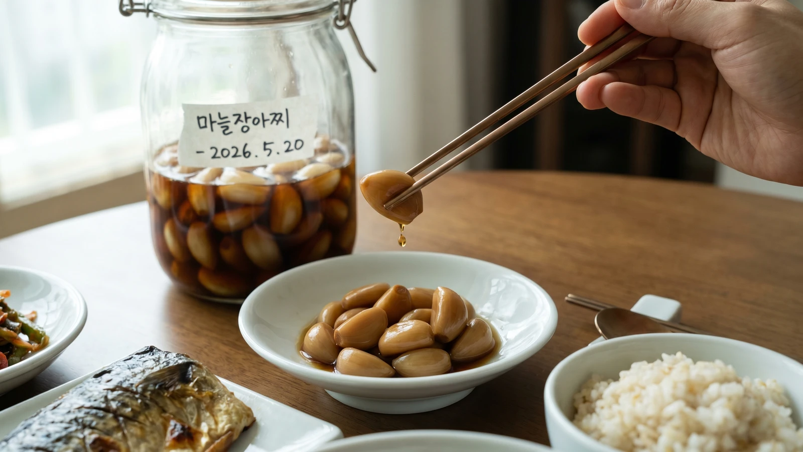 Maneul-jangajji (Soy-Pickled Garlic)