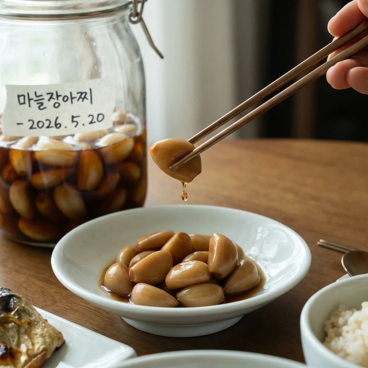 Maneul-jangajji (Soy-Pickled Garlic)