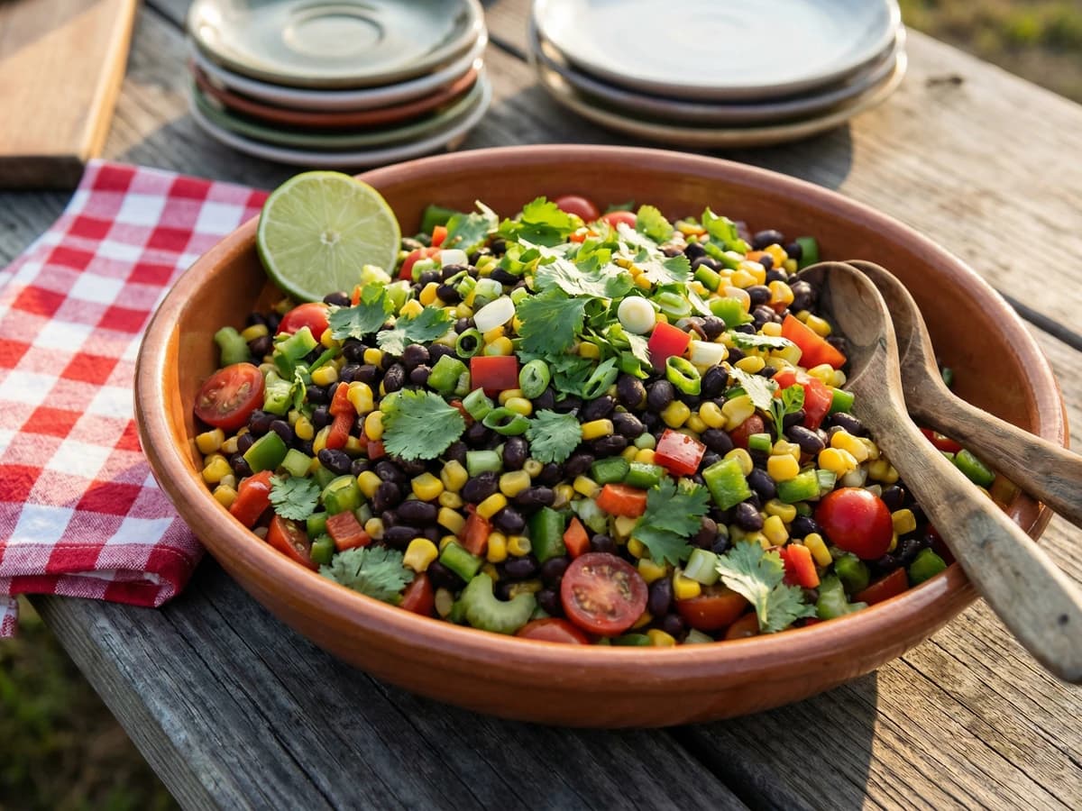 Southern Black Bean and Corn Salad - Chef Remy