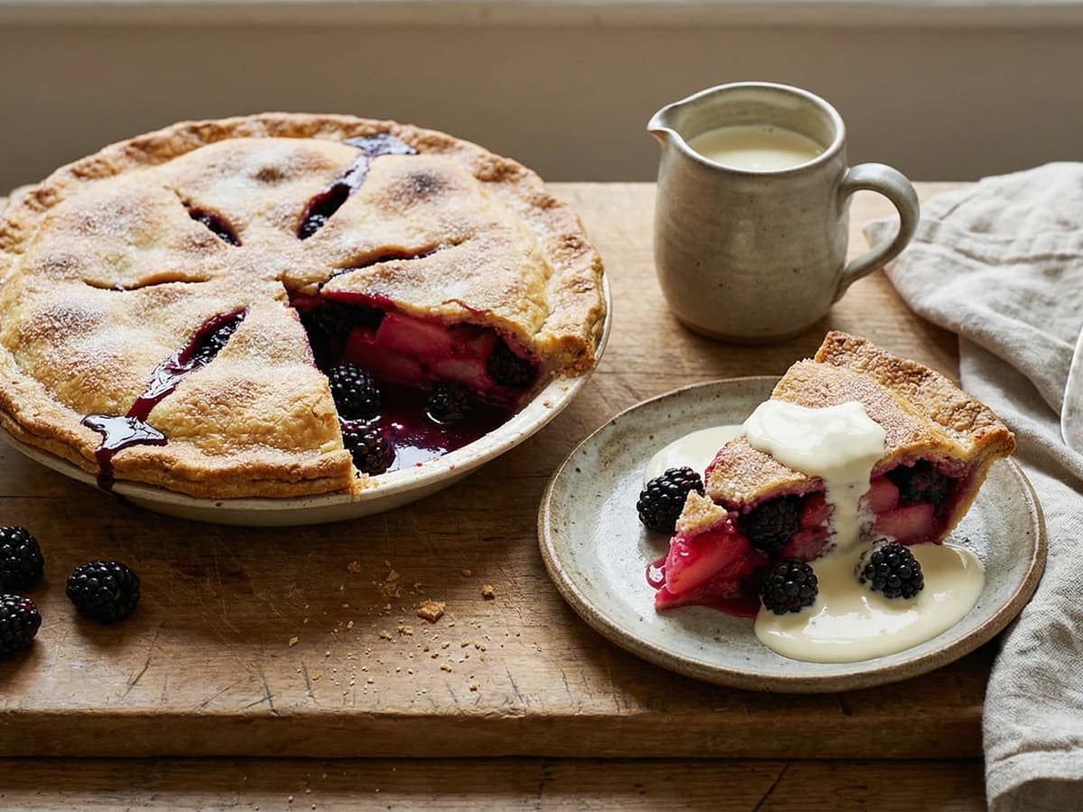 Blackberry and Apple Pie