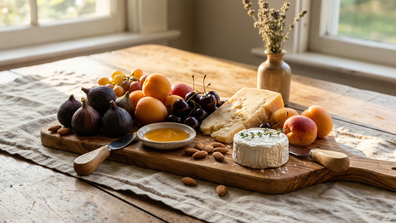 Seasonal Fruit with Local Cheeses