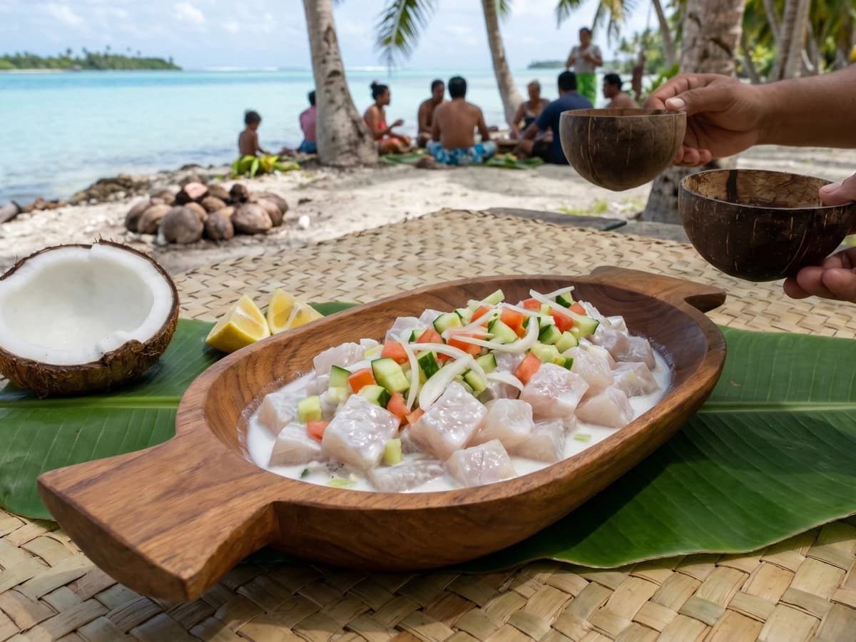 Ota (Tokelauan Raw Fish in Coconut Cream) - Chef Makoa