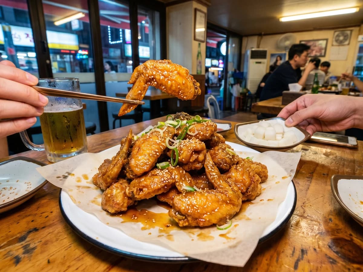 Ganjang-chikin (Soy-Garlic Fried Chicken)