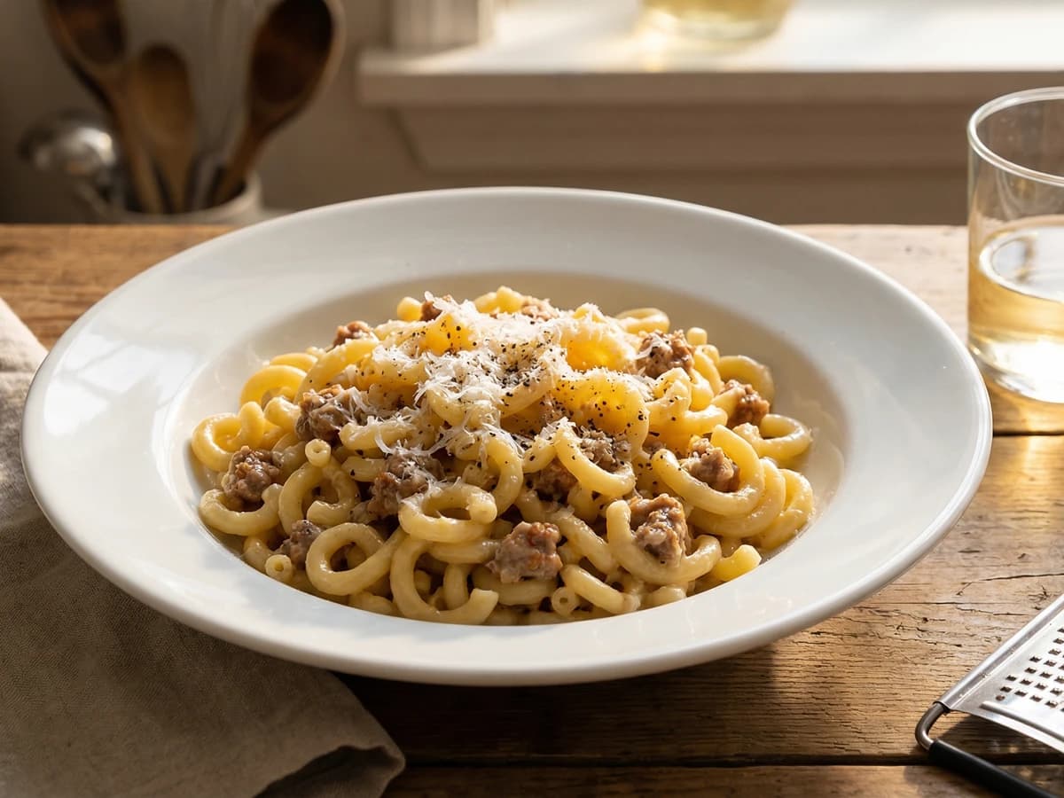 Gramigna con Salsiccia