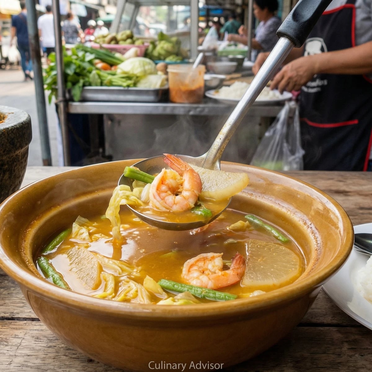 Central Sour Curry with Shrimp (Gaeng Som Goong)