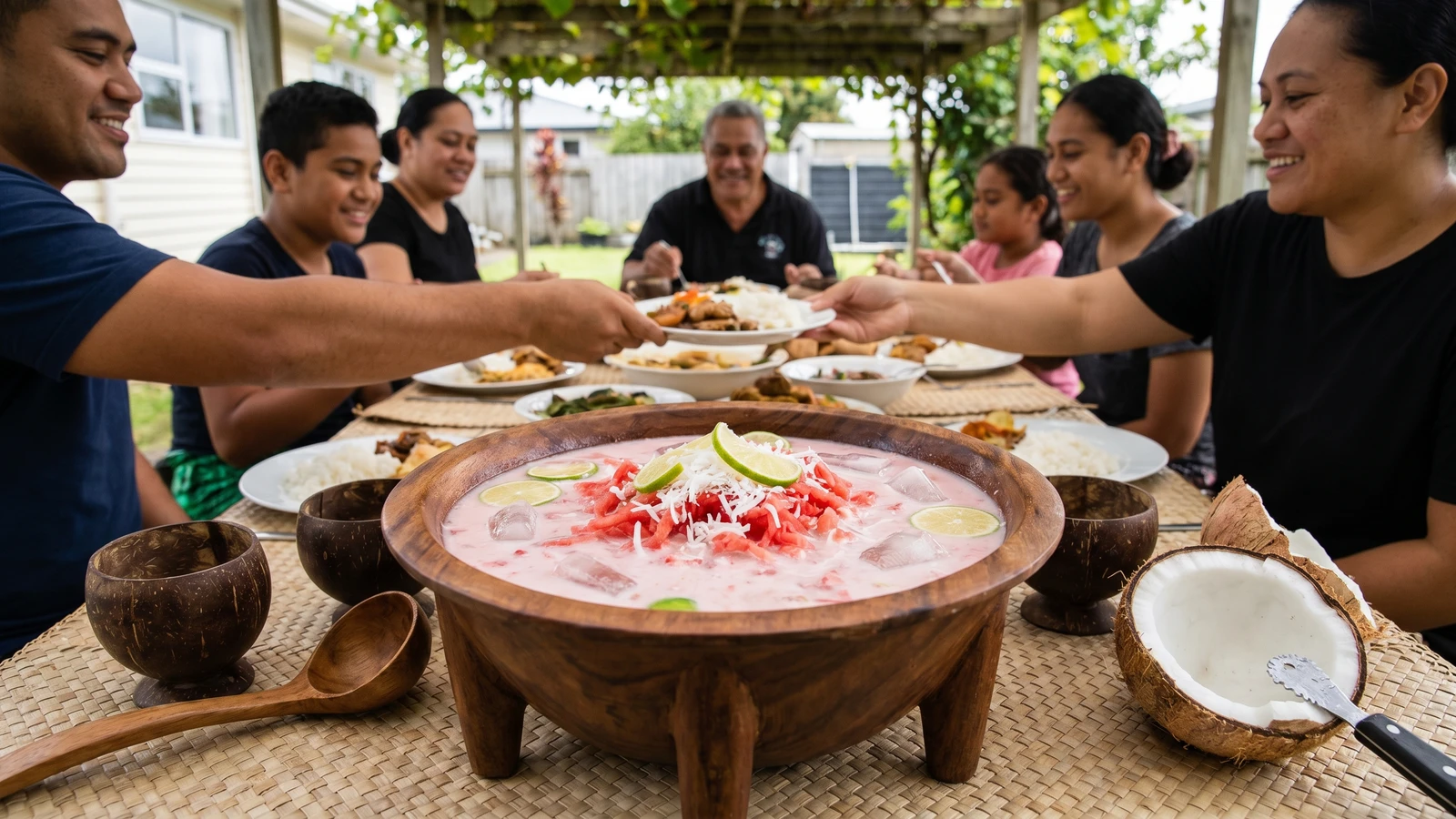 ʻOtai (Tongan Watermelon and Coconut Cooler)