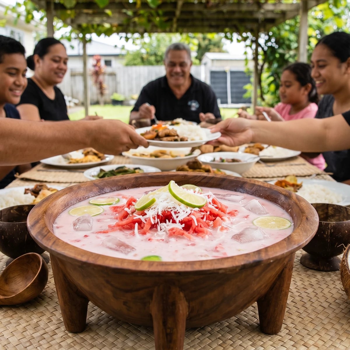 ʻOtai (Tongan Watermelon and Coconut Cooler)