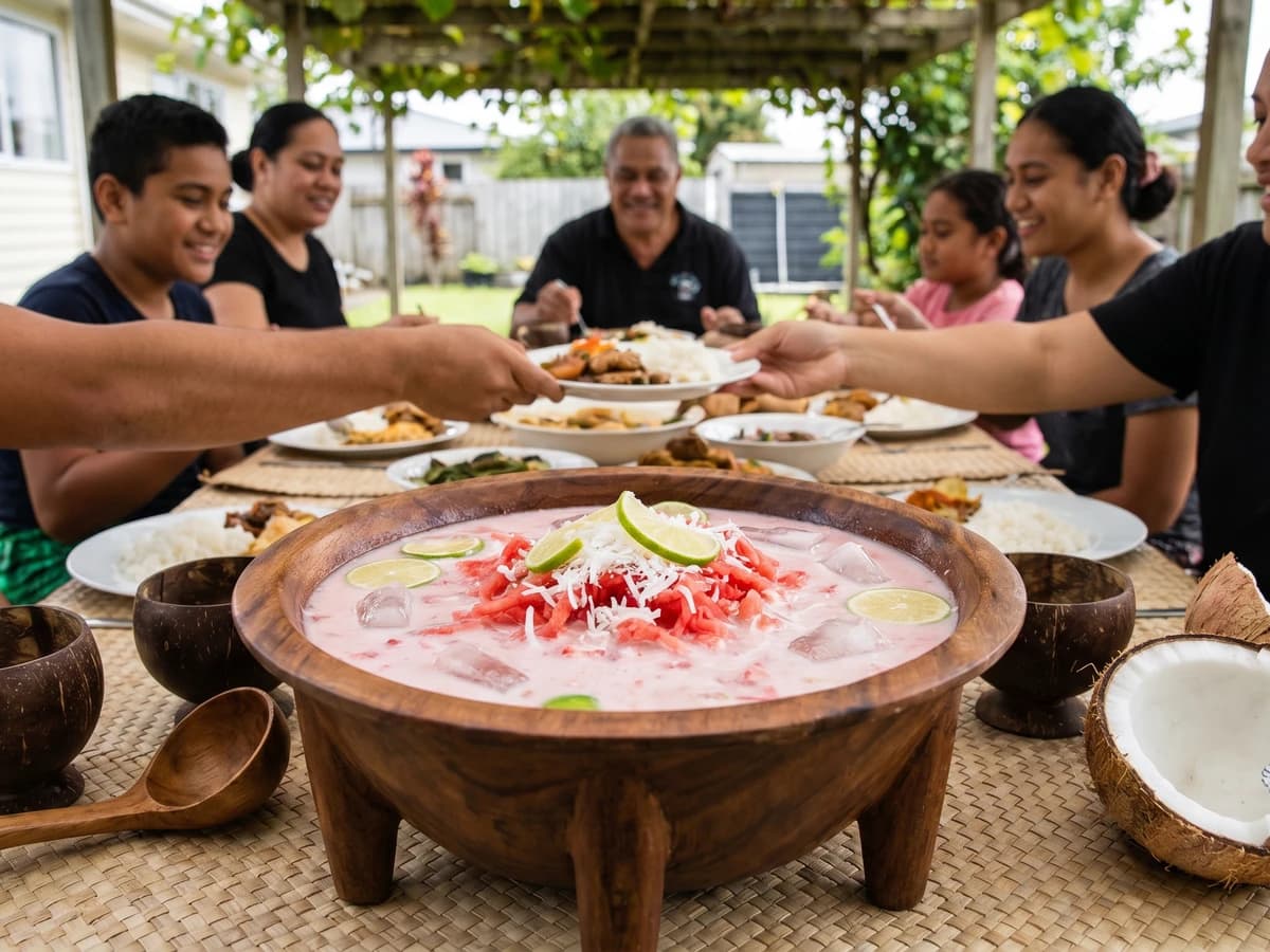 ʻOtai (Tongan Watermelon and Coconut Cooler) - Chef Makoa