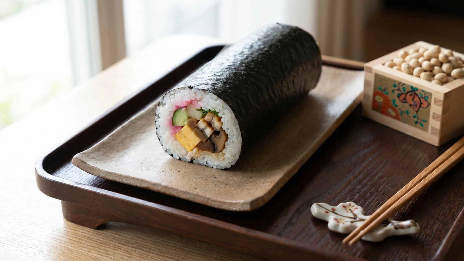 Ehōmaki (恵方巻, Setsubun lucky roll)