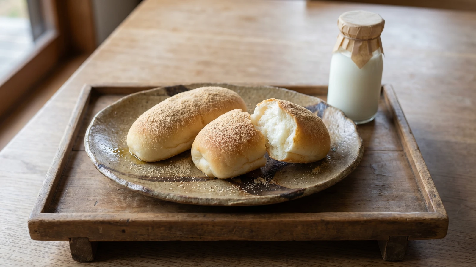 Sugar-Fried School-Lunch Bread (揚げパン, Age-pan)