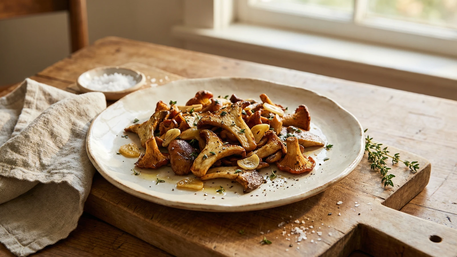Market Mushrooms with Thyme