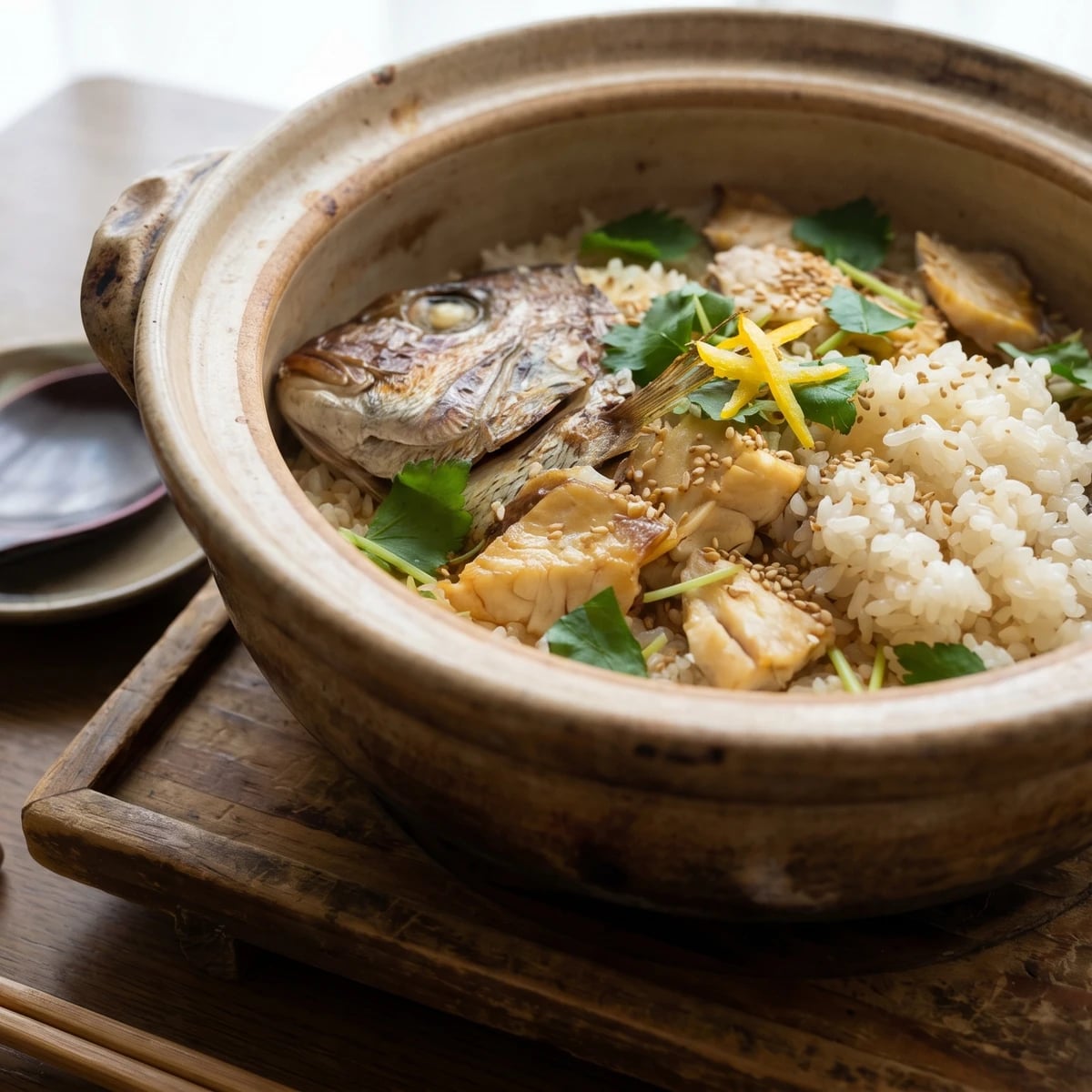 Imabari Tai-meshi (今治鯛めし, Ehime sea bream rice)