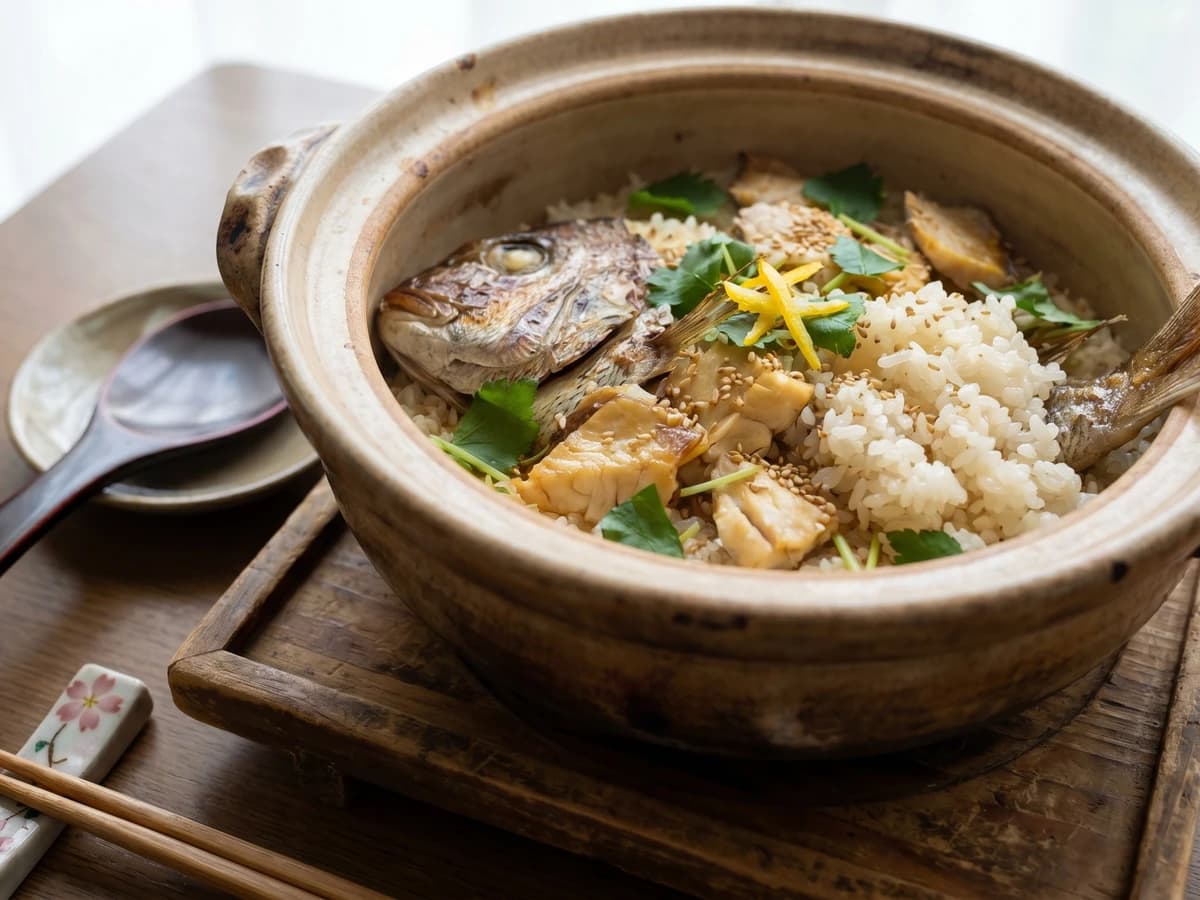 Imabari Tai-meshi (今治鯛めし, Ehime sea bream rice) - Chef Takumi