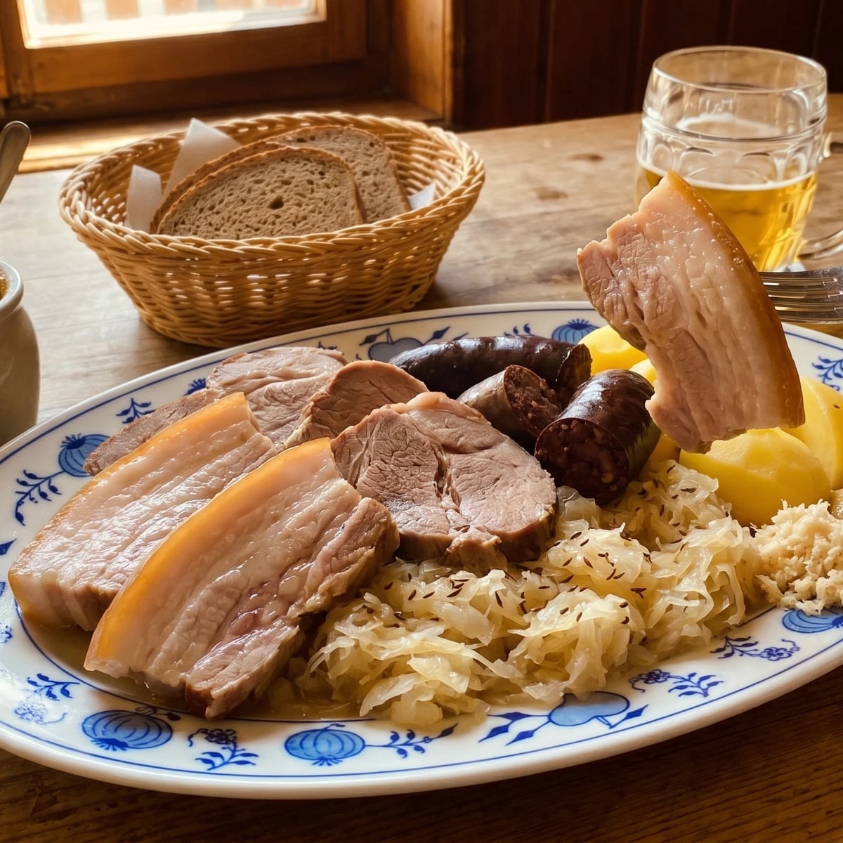 Schlachtplatte (Kesselfleisch)