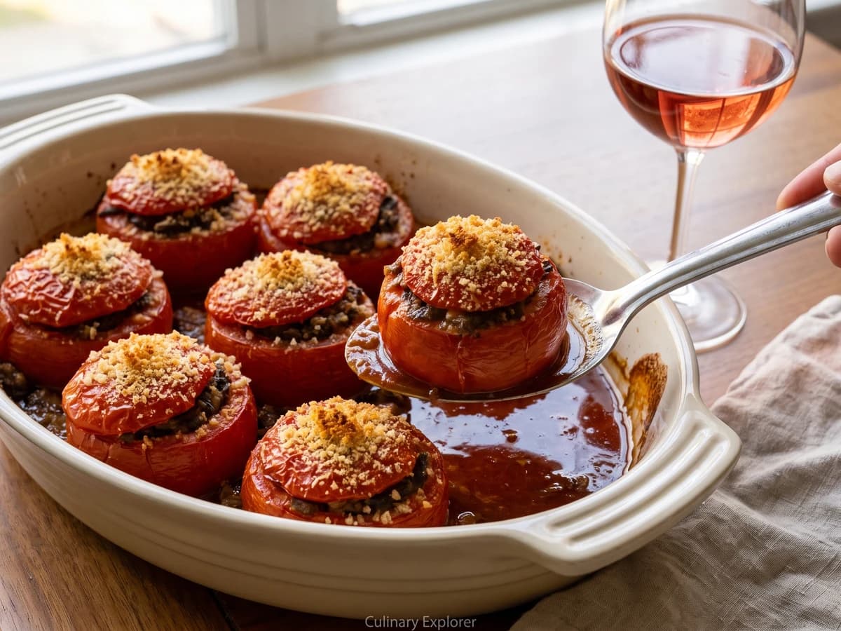 Tomates Farcies au Gratin - Chef Juliette
