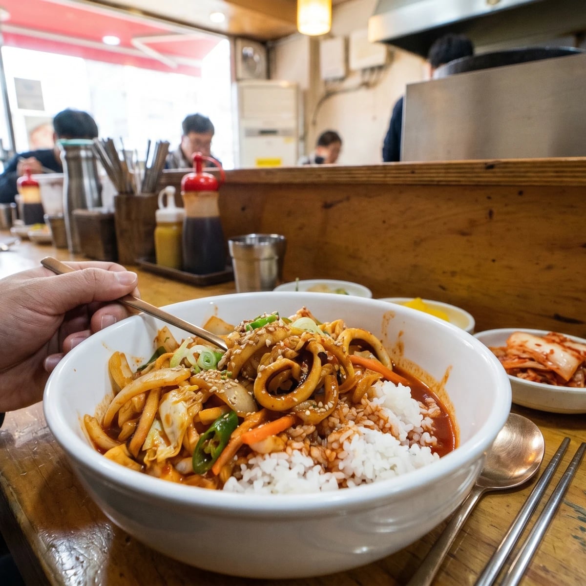Ojingeo-deopbap (Spicy Squid Rice Bowl)