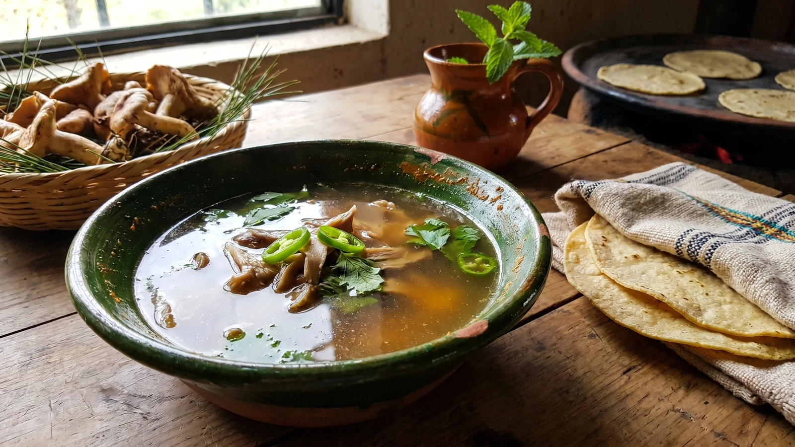 Caldo de Terekuas de la Meseta P'urhépecha