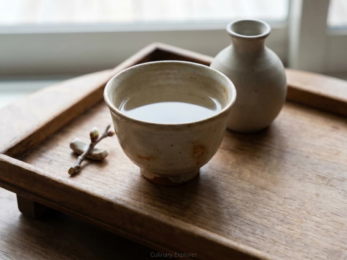 Shōchū Oyuwari (焼酎お湯割り, shochu hot-water cut) - Chef Takumi